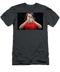 1 Boy with Model House in Hand As Property and Insurance Concep Turgay Koca T-Shirt