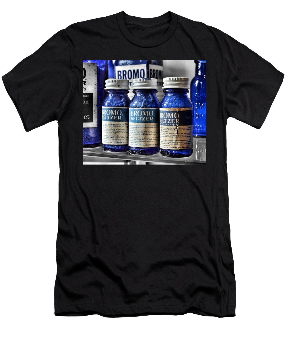1 Bromo Seltzer Vintage Glass Bottles Collection Marianna Mills T-Shirt