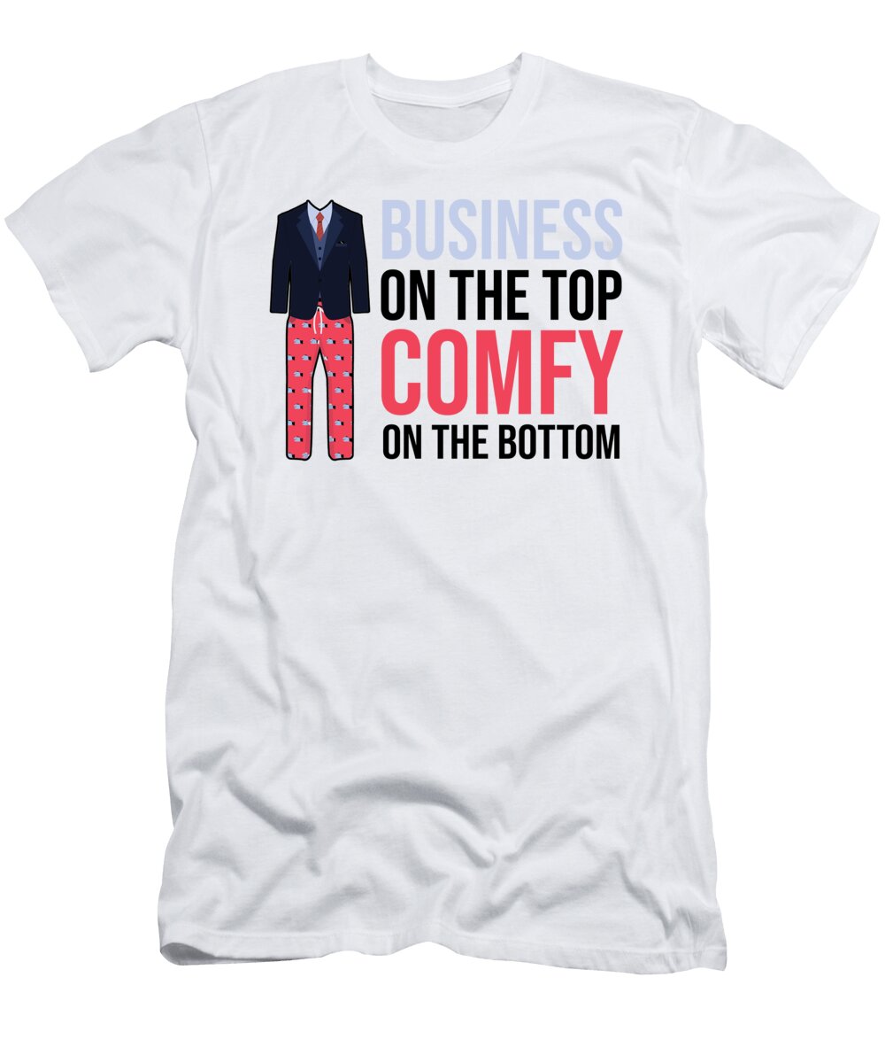 1 Business on Top Comfy on the Buttom Work From Home Florian Dold Art T-Shirt