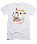 1 Cat Eating Spaghetti Ramen Noodle Reid Volkman T-Shirt