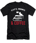 1 Cats Books and Coffee Jacob Zelazny T-Shirt