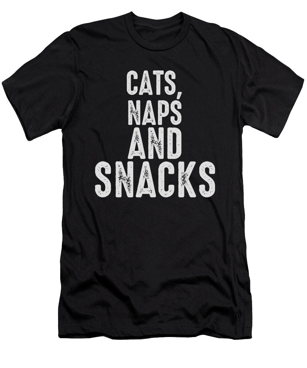 1 Cats Naps and Snacks Jacob Zelazny T-Shirt