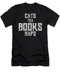 1 Cats Tea Books Naps Jacob Zelazny T-Shirt