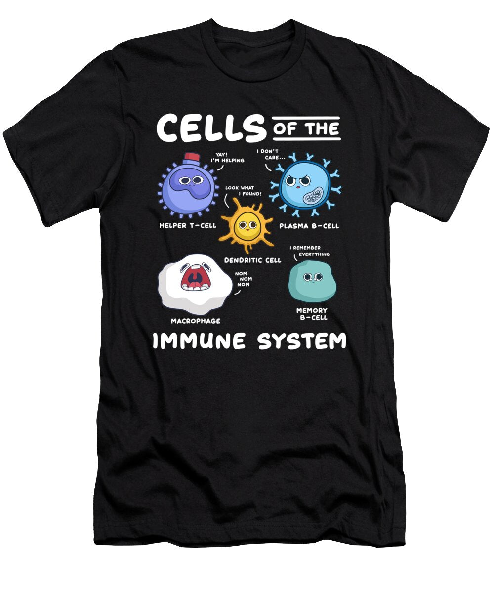 1 Cells of the Immune System I Funny Science Bi Nutz T-Shirt