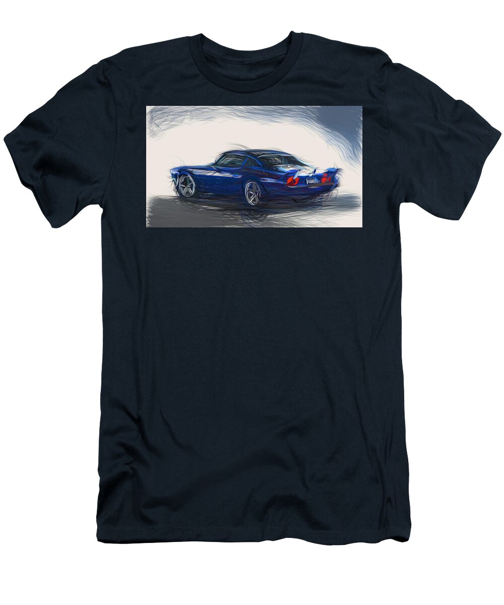 1 Chevrolet 1970 Camaro Rs Supercharged Lt4 Drawing Carstoon Concept T-Shirt