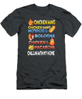 1 Chicken Wing Chicken Wing Hotdog and Bologna Kids Men Black T-Shirt
