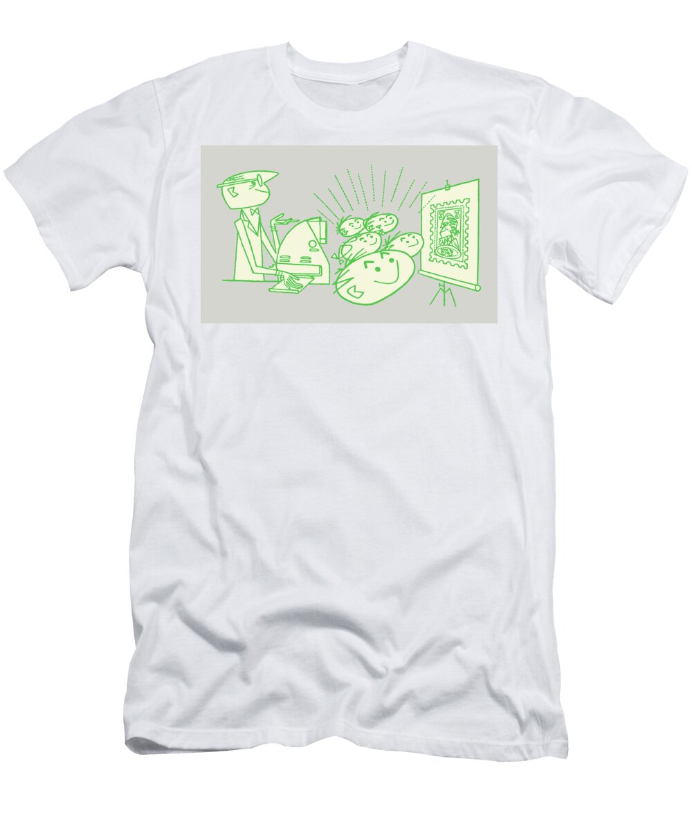 1 Children Watching Slides Csa Images T-Shirt