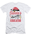 1 Christmas Teacher Xmas Santas Favorite Educator Florian Dold Art T-Shirt