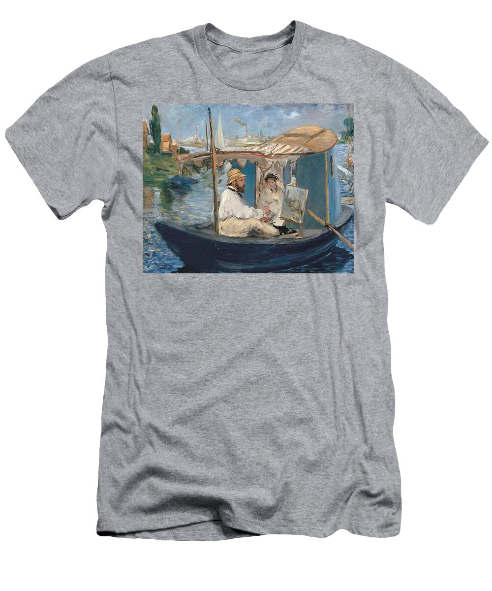 1 Claude Monet Painting on His Studio Boat Edouard Manet T-Shirt