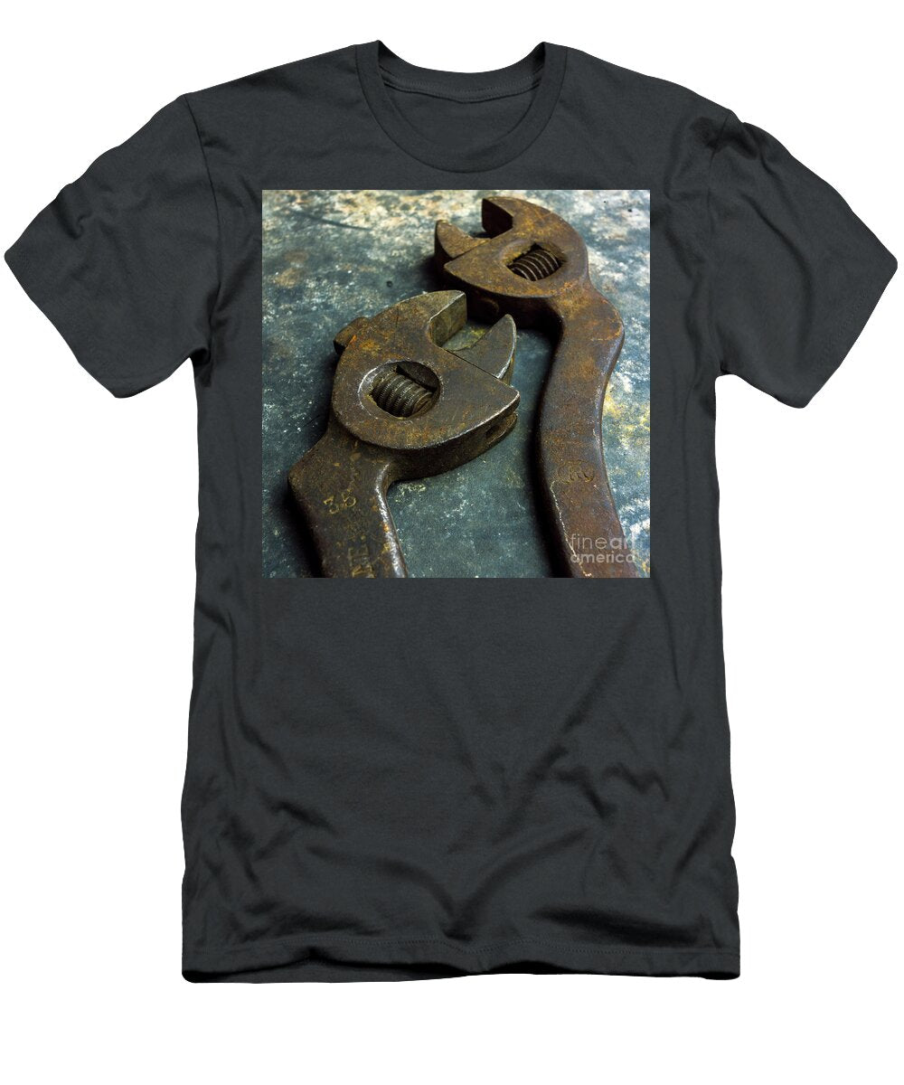 1 Close Up of Rusty Adjustable Spanner Studio Shot Bernard Jaubert T-Shirt