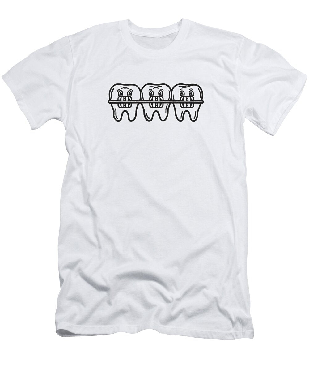 1 Closeup of Teeth with Braces Csa Images T-Shirt