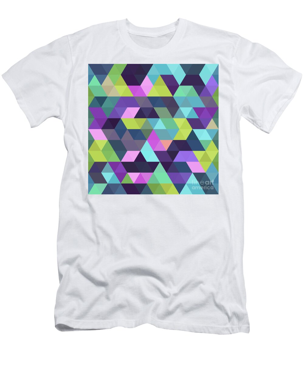 1 Colorful Geometric Background Amir Faysal T-Shirt
