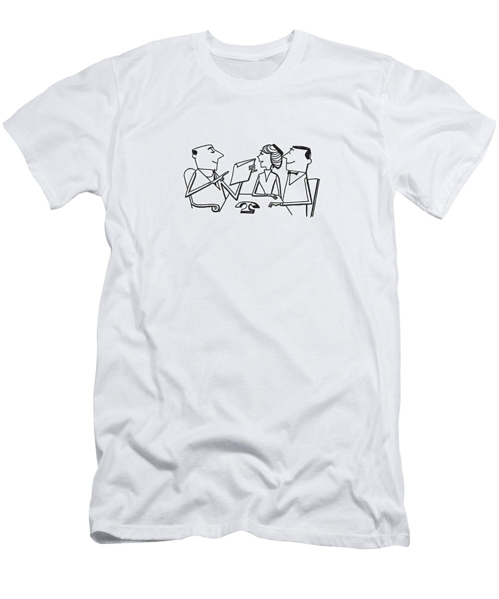 1 Couple Going Over Contract with Realtor Csa Images T-Shirt