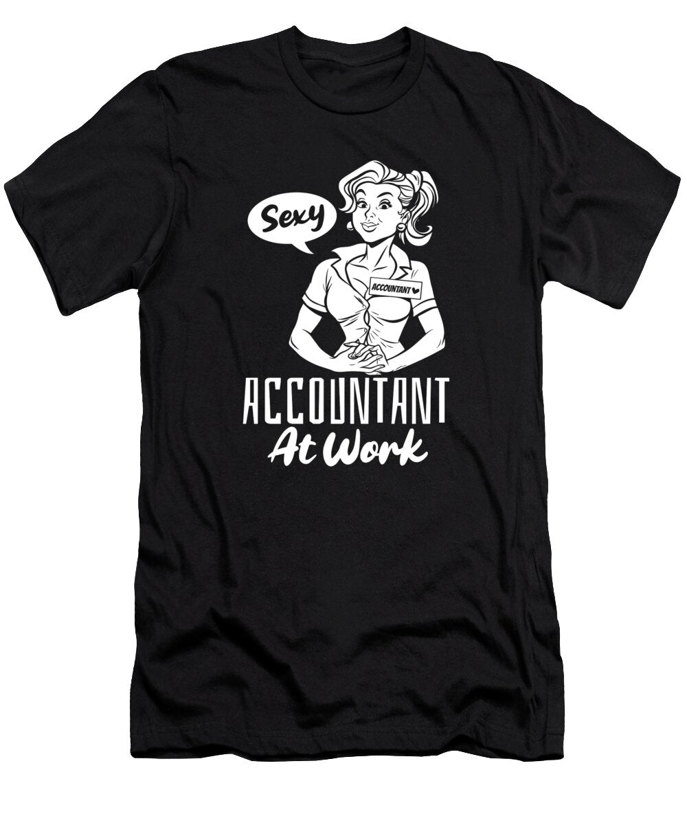 1 Cpa Bookkeeper Accounting Accountancy Sexy Accountant Crazy Squirrel T-Shirt