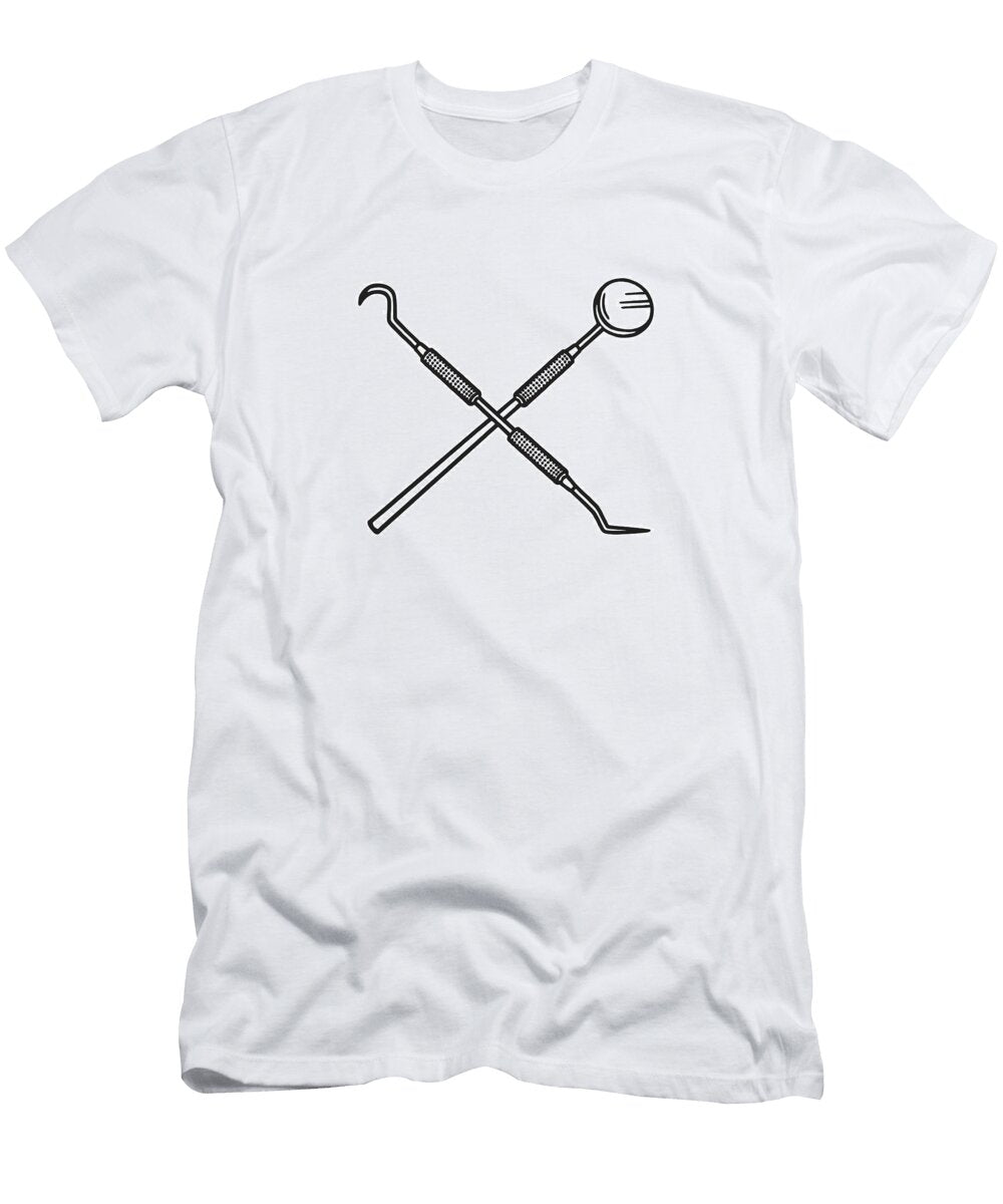 1 Crossed Dental Instruments Csa Images T-Shirt