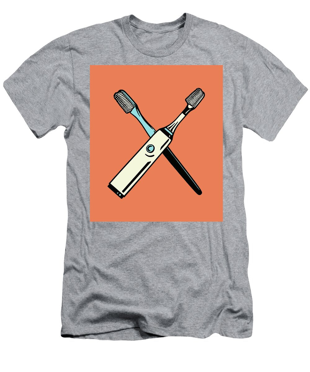 1 Crossed Toothbrushes Csa Images T-Shirt