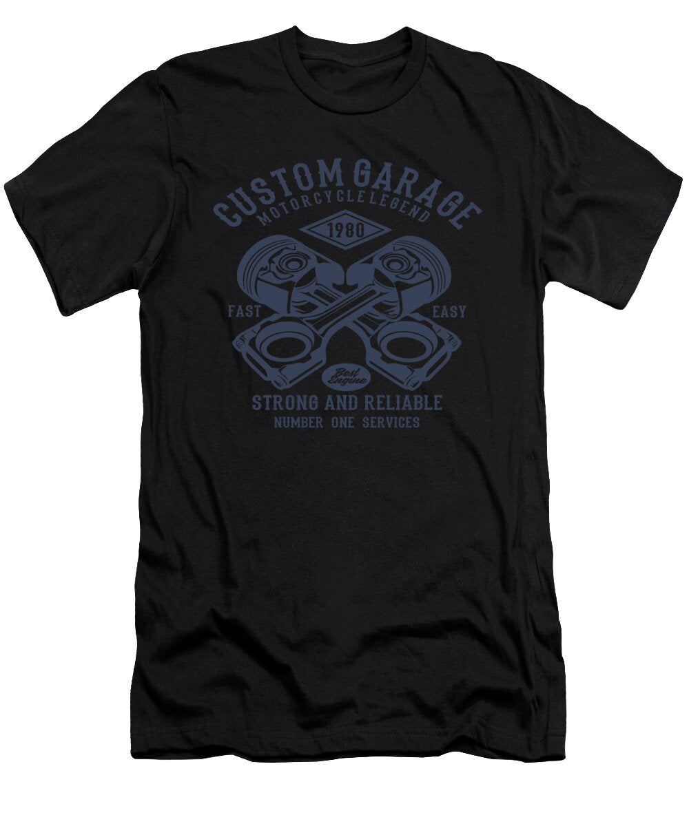 1 Custom Garage Motorcycle Legend Dirt Bike Motor Florian Dold Art T-Shirt