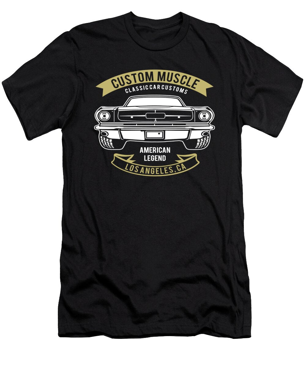 1 Custom Muscle Classic Car Vintage Motorcar Rider Florian Dold Art T-Shirt