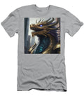 1 Cyberpunk Neon Dragon with Glowing Blue Eyes Talha Khan T-Shirt