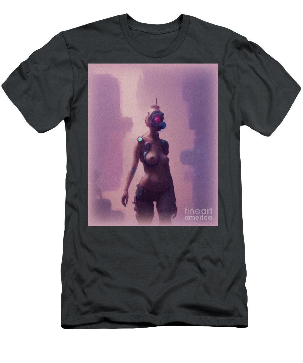 1 Cyberpunk Warrior Woman Raphael Terra T-Shirt