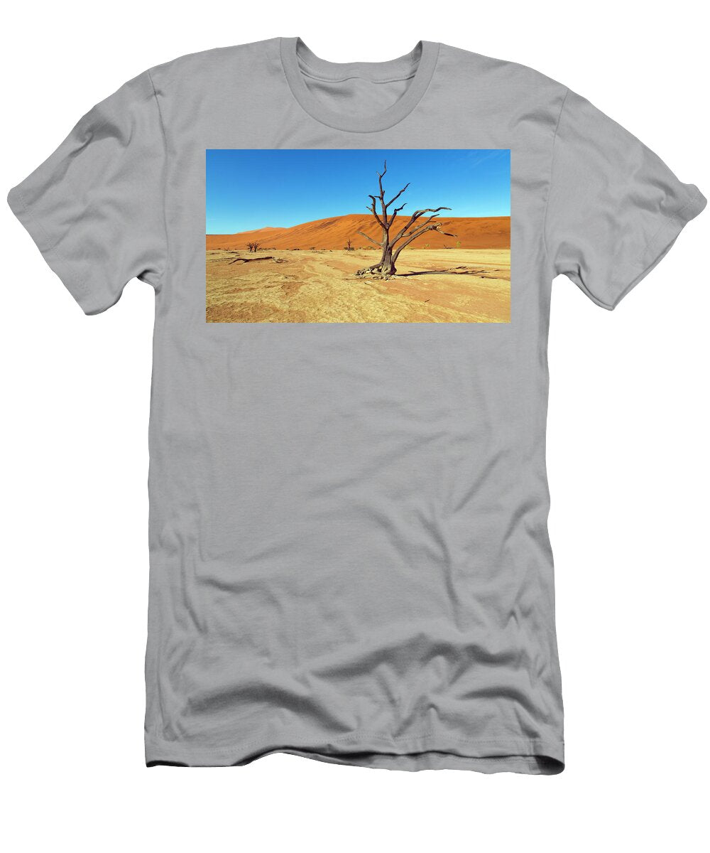 1 Dead Camel Thorn Trees Sossusvlei Region Namib Desert Ernie Janes Natureplcom T-Shirt