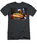 1 Delicious Hot Dog with Spices and Sauce on the Table Beer Fres Viktor Birkus T-Shirt