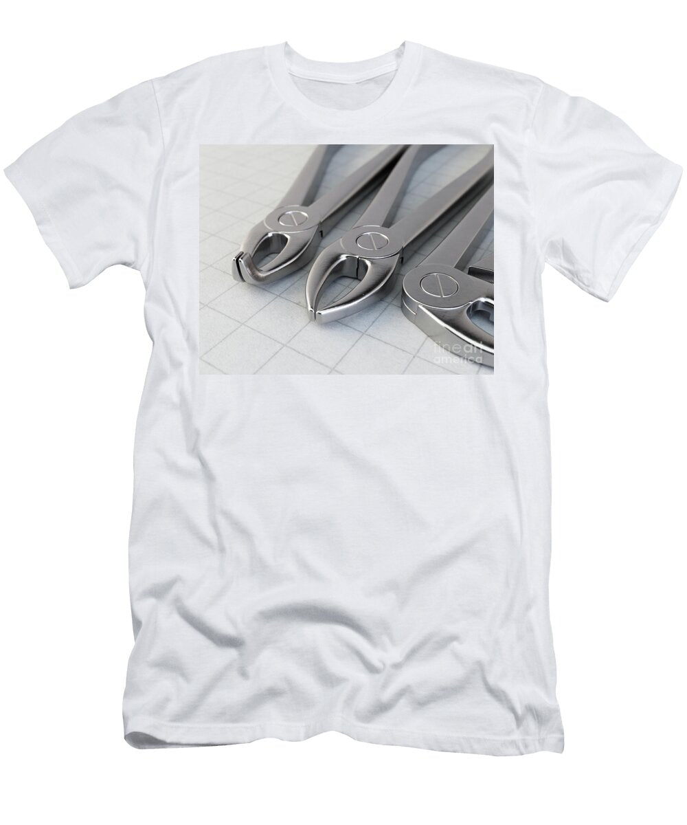 1 Dentists Pliers on Paper Surface Allan Swart T-Shirt
