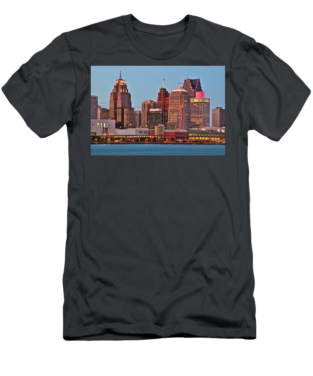 1 Detroit Lights Frozen in Time Fine Art Photography T-Shirt