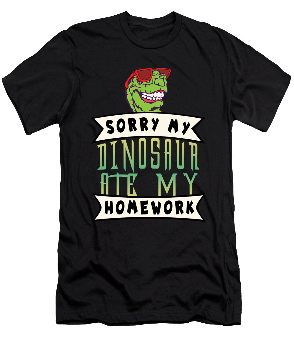 1 Dino Homework Shirtom T-Shirt