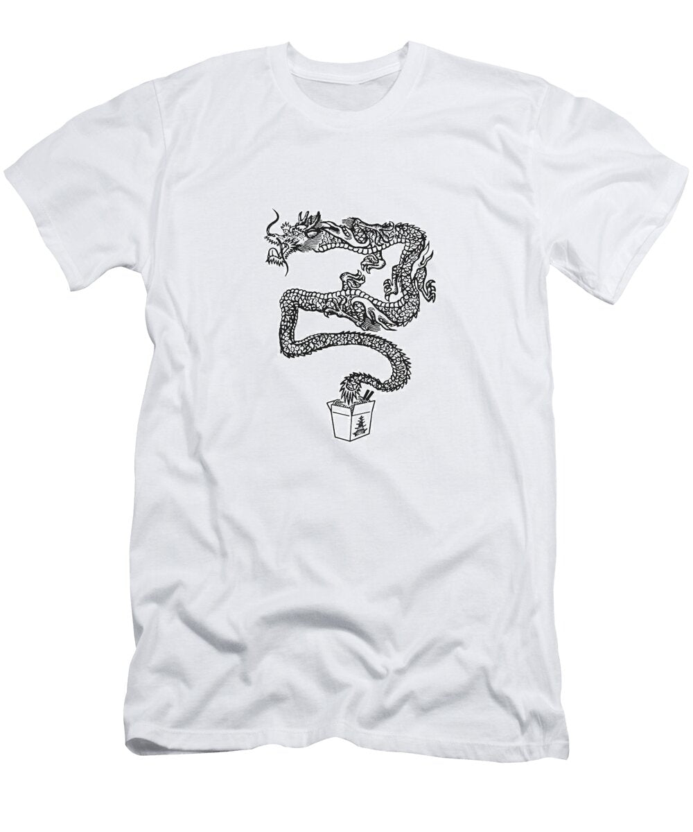 1 Dragon and Chinese Takeout Food Csa Images T-Shirt