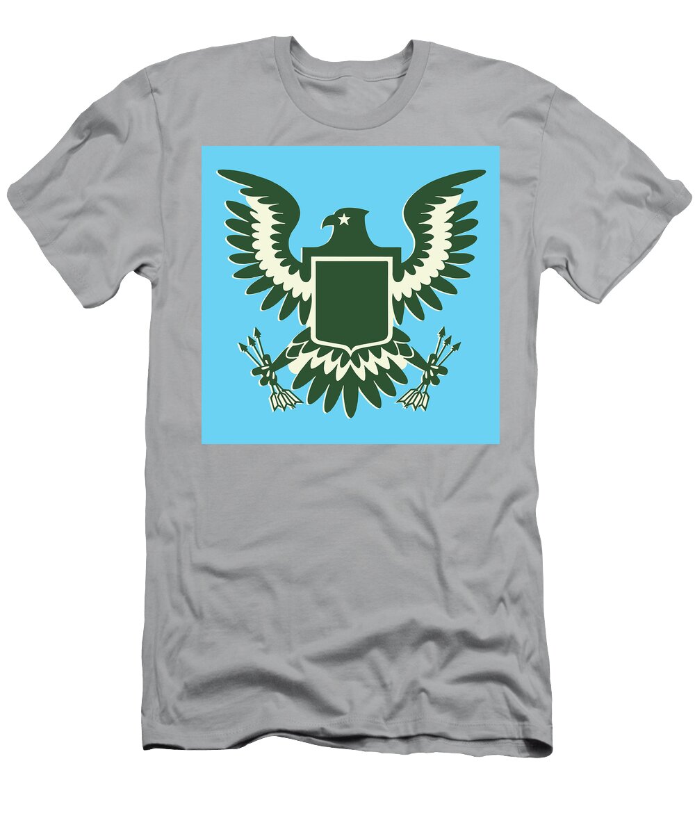 1 Eagle Clutching Arrows Csa Images T-Shirt