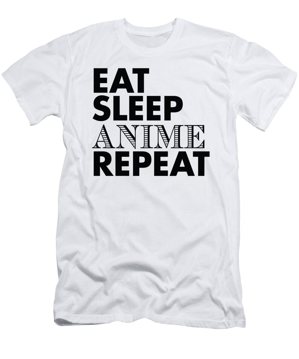 1 Eat Sleep Anime Repeat Jacob Zelazny T-Shirt