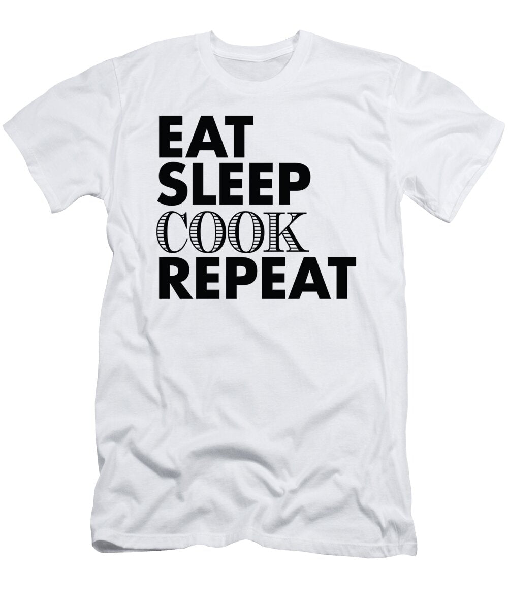 1 Eat Sleep Cook Repeat Jacob Zelazny T-Shirt