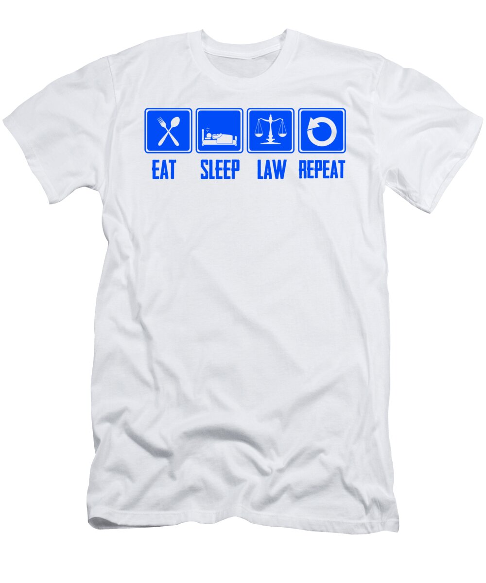 1 Eat Sleep Law Repeat Steven Zimmer T-Shirt