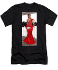 1 Elegant Woman in Red Gown Microdac T-Shirt