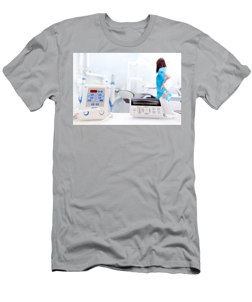 1 Equipment and Dental Instruments in Dentists Office Dentist At Work Michal Bednarek T-Shirt