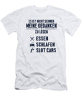 1 Essen Schlafen Slot Cars Mini Car Drag Racing Slot Car Marco Rothe T-Shirt