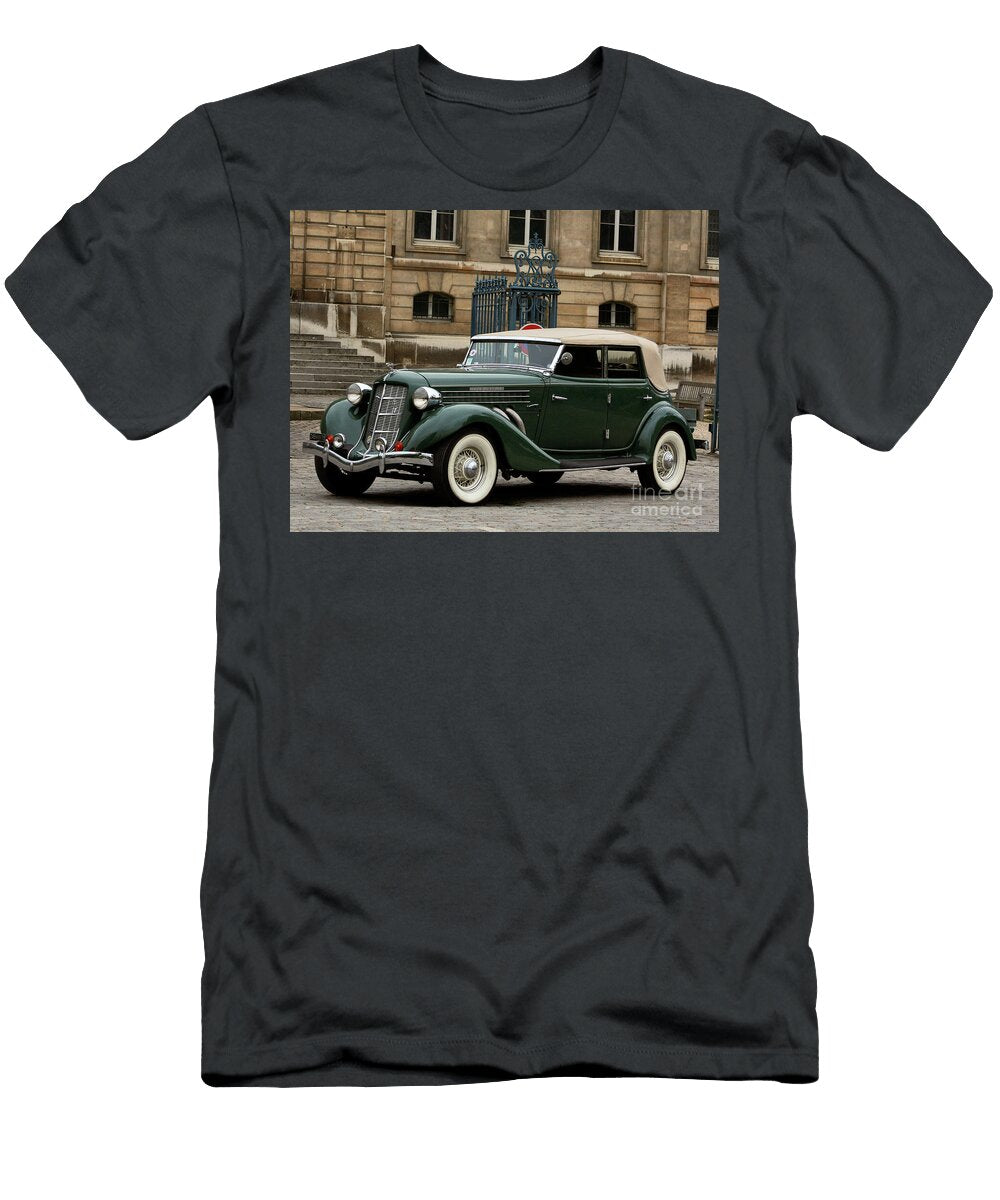 1 Exclusive American Retro Luxury Green 1935 Auburn 851 Supercharged Dual Ratio Phaeton Sedan Vladyslav Shapovalenko T-Shirt