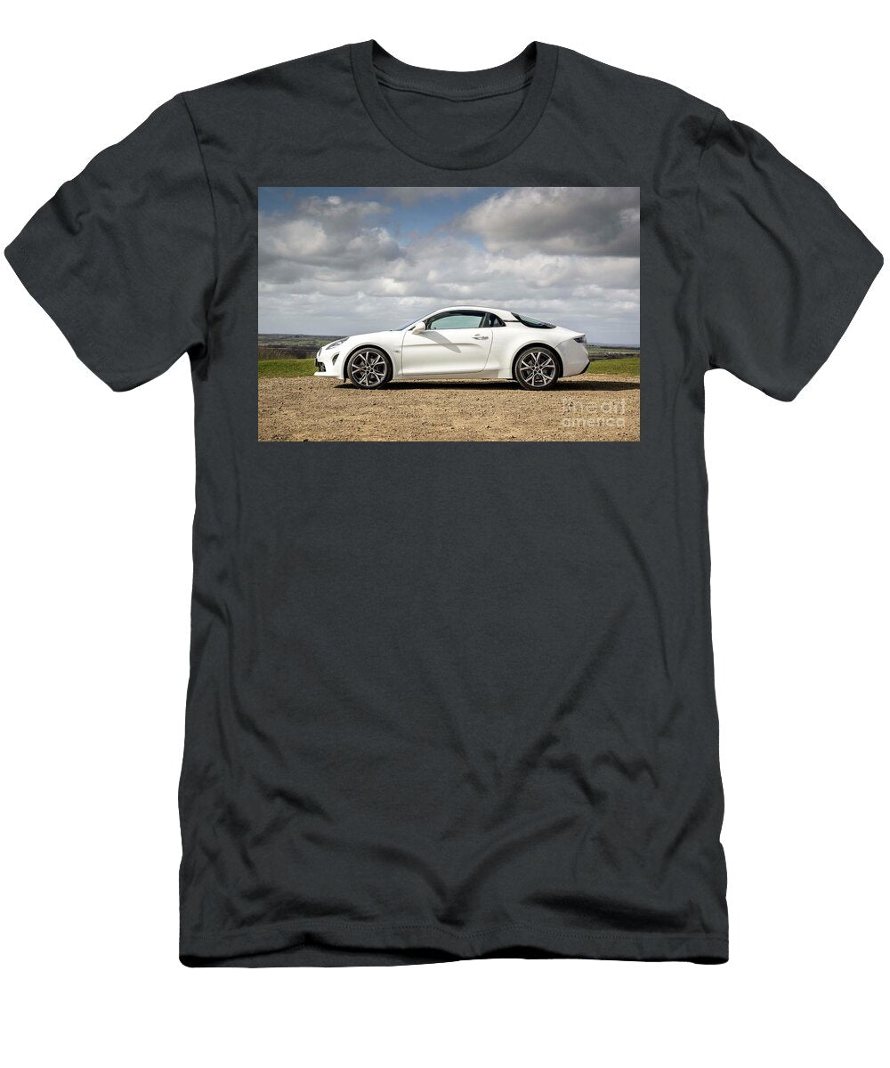 1 Exclusive French Sport Car White Alpine A110 Coupe Turbocharged Engine 18l Tce M5pt Vladyslav Shapovalenko T-Shirt