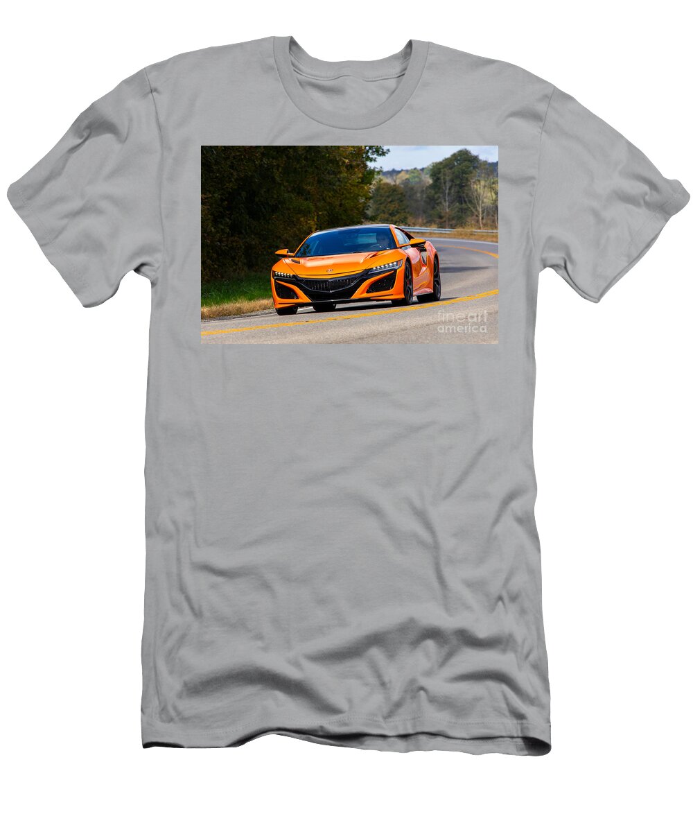 1 Exclusive Japanese Sports Car Orange Acura Nsx Coupe 35 V6 Twin Turbocharged Vladyslav Shapovalenko T-Shirt
