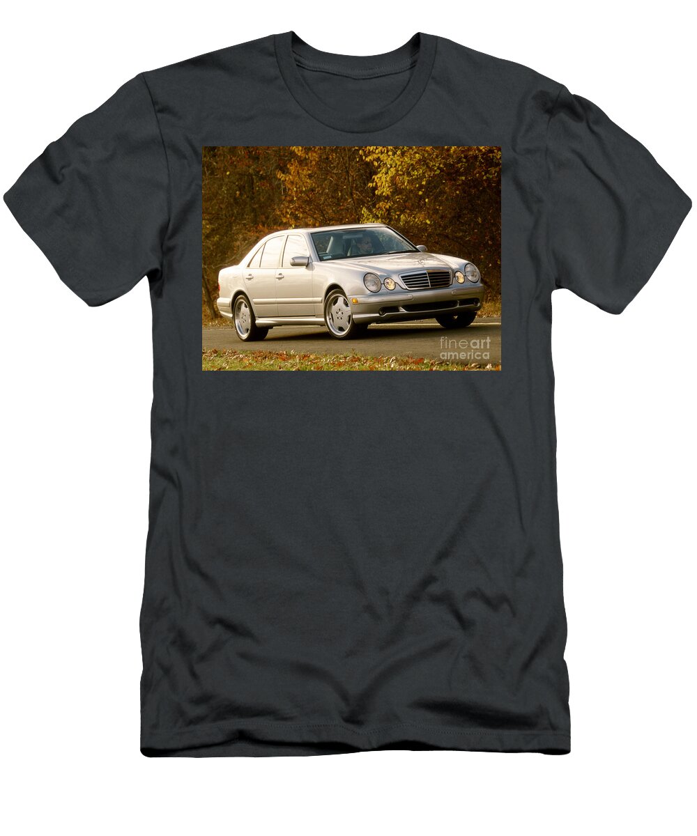 1 Exclusive Legendary Oldschool Modified Silver 1999 Mercedes Amg E 55 V8 M113 Sedan W210 Vladyslav Shapovalenko T-Shirt