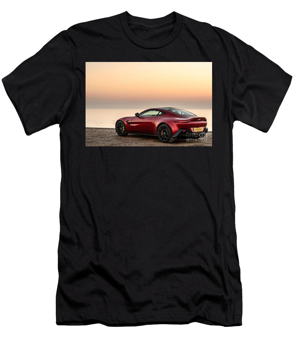 1 Exclusive Luxury Supercar Red Aston Martin Vantage V8 Amg Engine M177 40l Twin Turbocharged Vladyslav Shapovalenko T-Shirt