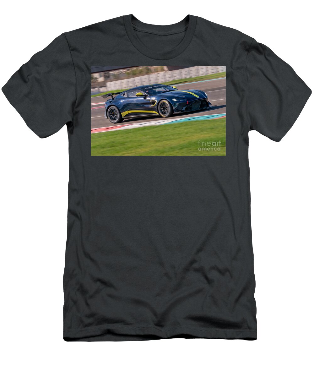 1 Exclusive Racing Supercar Black Aston Martin Vantage Gt4 Amg M177 40l V8 Turbocharged Vladyslav Shapovalenko T-Shirt
