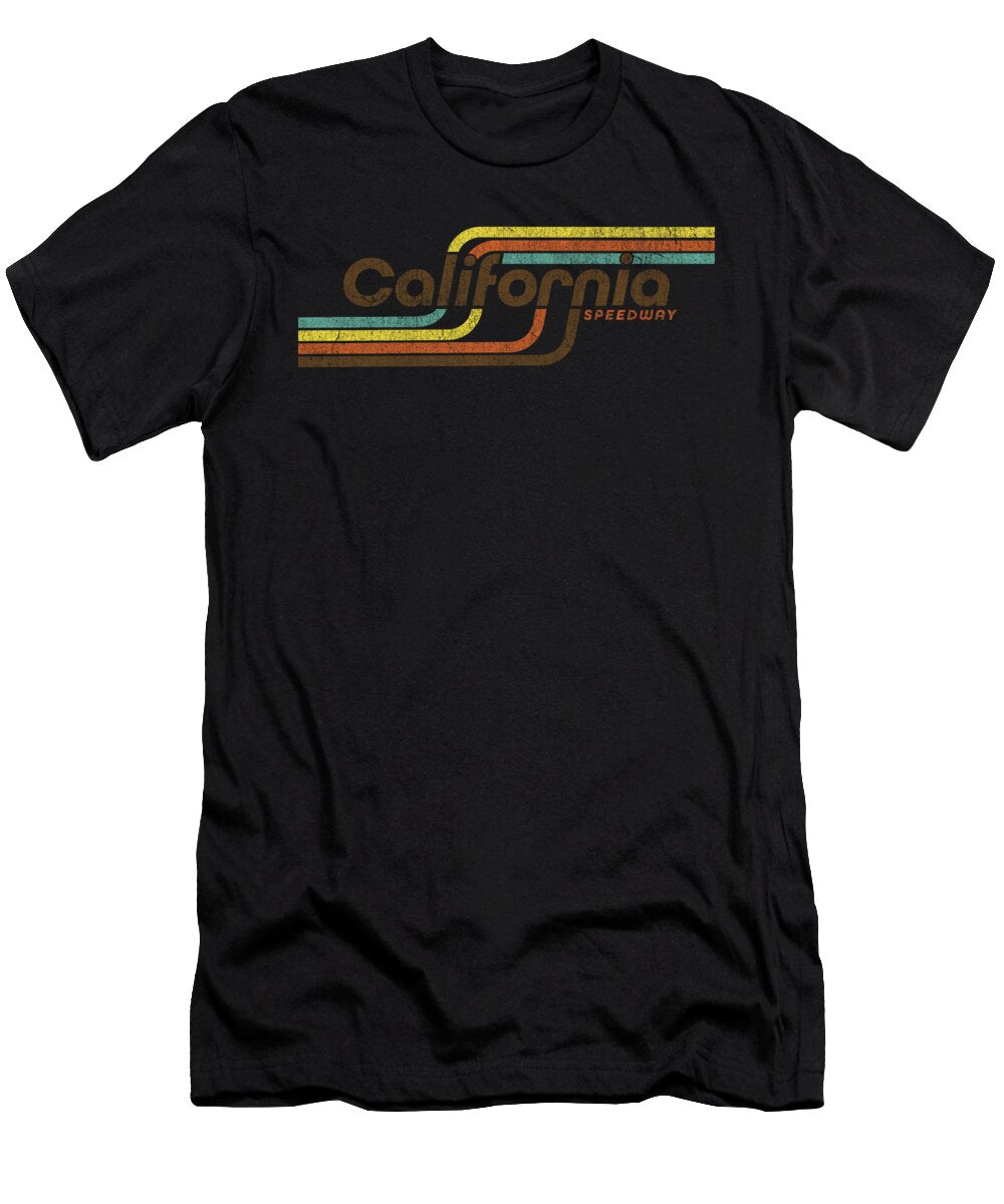 1 Faded Vintage California Racing Vector Deluxe T-Shirt