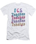 1 Fcs Teacher and Gifts Retro Fonts Licensed Art T-Shirt