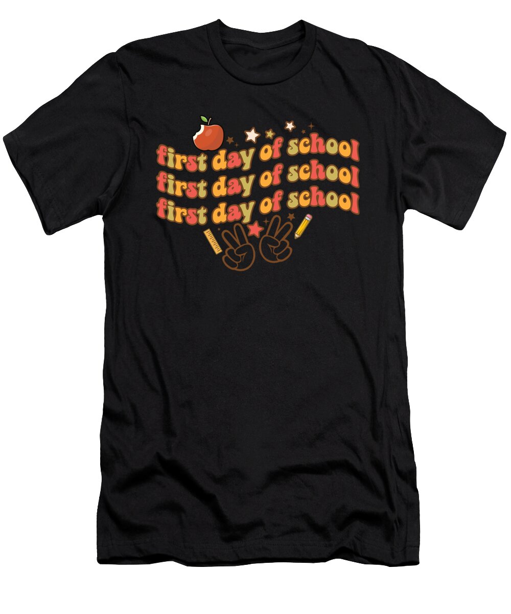 1 Firstday of School Teaching School Art Licensed Art T-Shirt