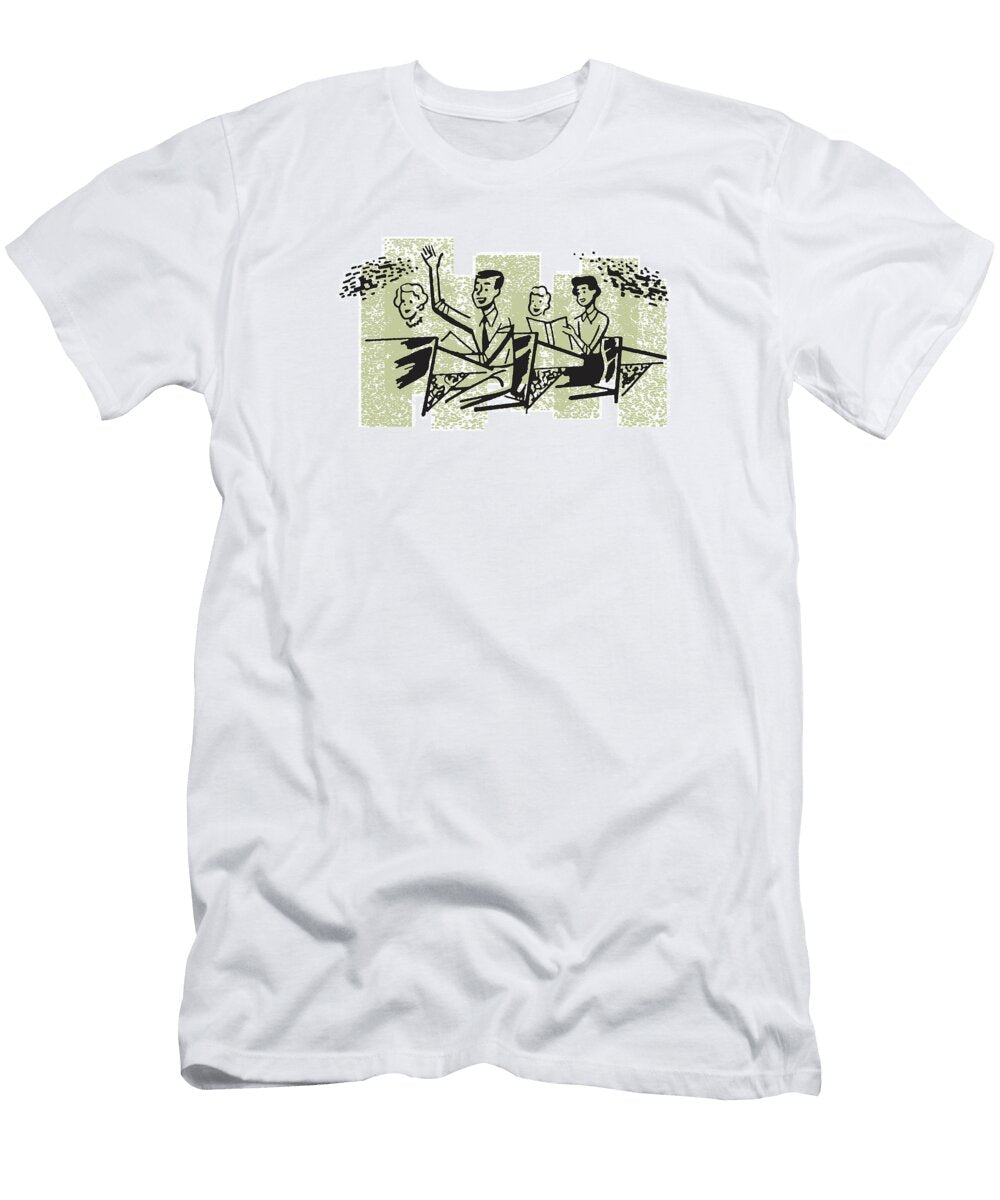 1 Four Schoolchildren in Classroom Csa Images T-Shirt