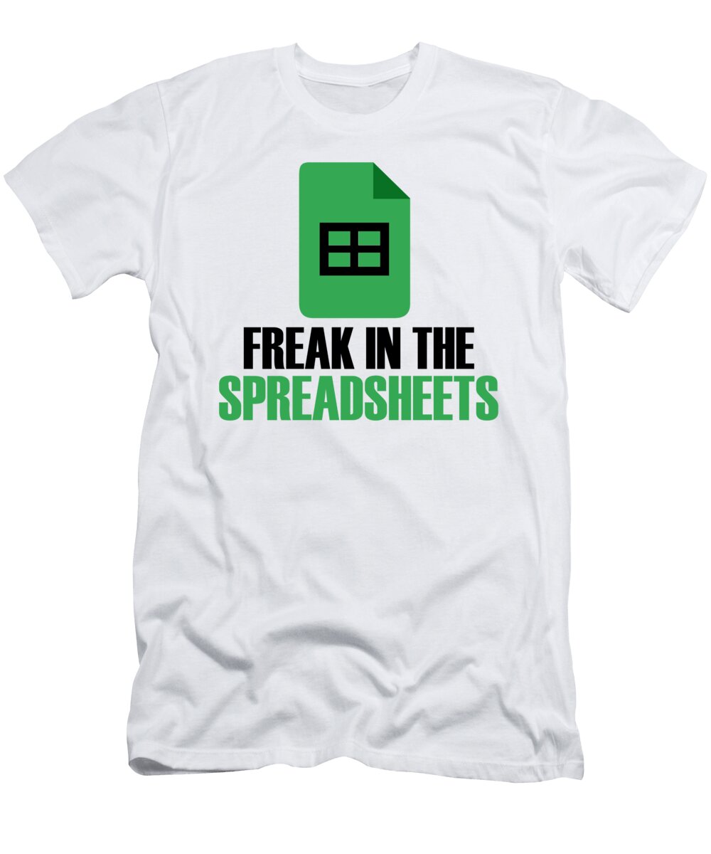 1 Freak in Spreadsheets Excel Accountant Accounting Florian Dold Art T-Shirt