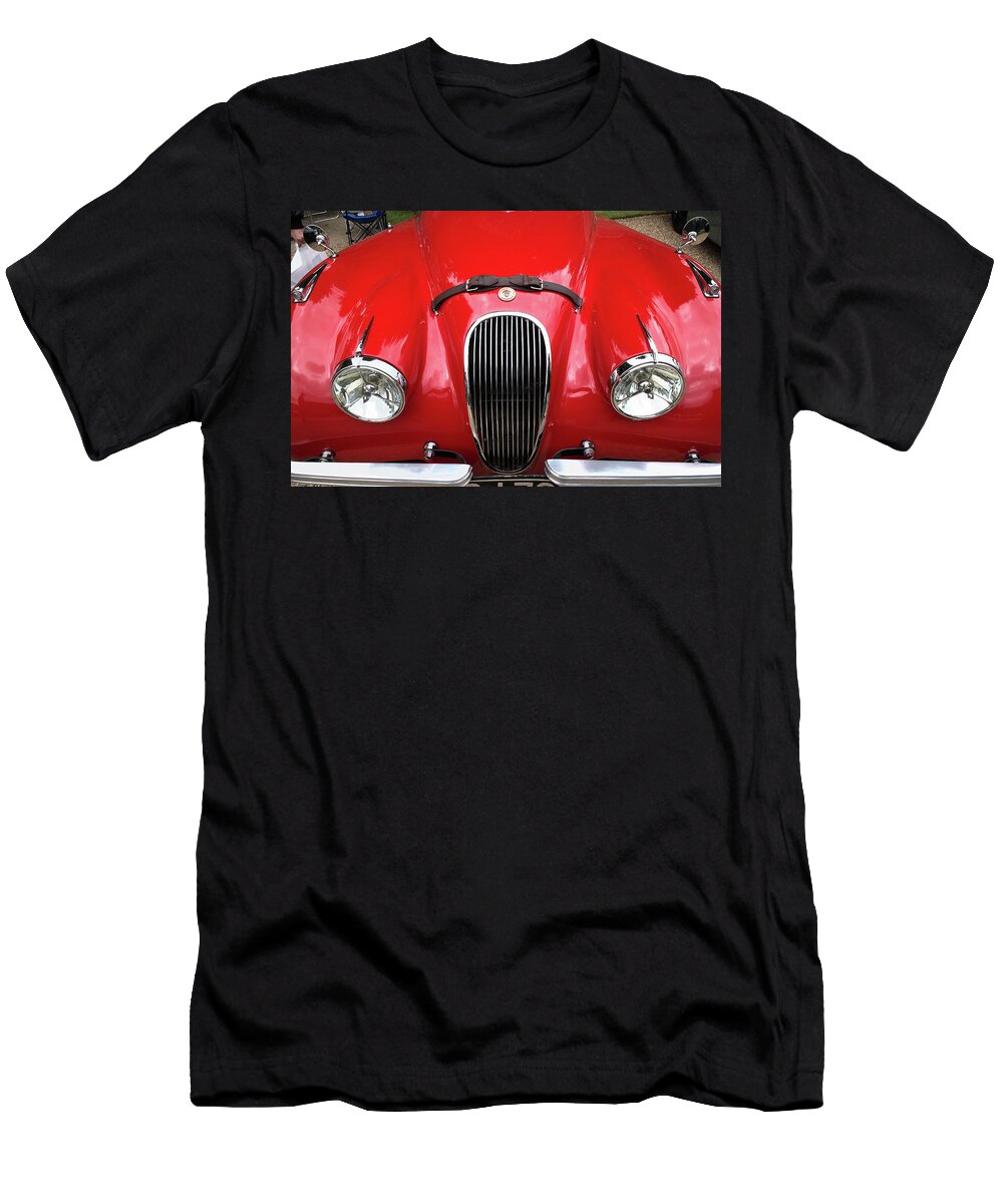 1 Front of a Jaguar Xk120 Peter Lloyd T-Shirt
