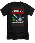 1 Fully Vaccinated Still Antisocial Christmas Sweet Birdie Studio T-Shirt